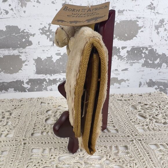Born In Africa Wallet Plush Lion Tri Fold Stuffed Animal Head Purse Rare Find - Picture 5 of 12